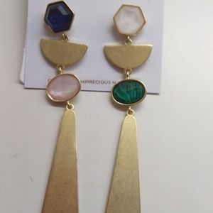 Kate Spade New Gold and Stone Mismatch Earrings